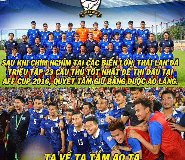 Ảnh chế: Thái Lan quyết "chơi khô máu" tại AFF Cup; Đại gia châu Á đau đớn vì không "chung mâm" U19 Việt Nam