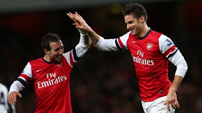 Ảnh bài viết Arsenal trả giá vì vắng Cazorla, Giroud