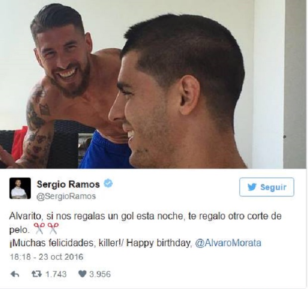Ramos hứa tặng quà 'độc' nếu Morata lập công trước Bilbao
