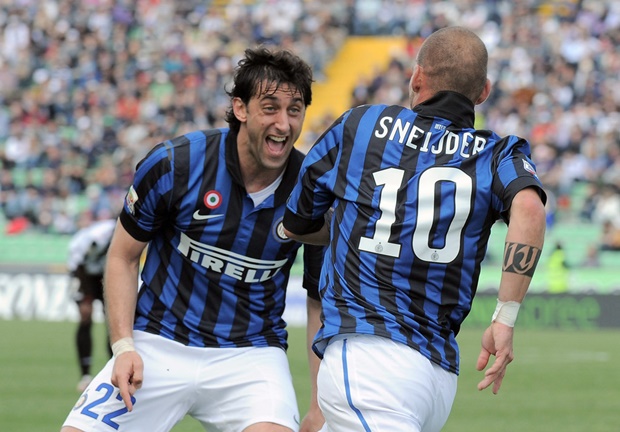 Wesley Sneijder & Diego Millito: Song sát một thời của Inter Milan