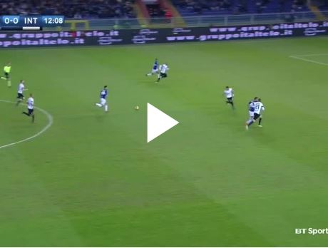 Sampdoria 1-0 Inter Milan (vòng 11 Serie A)