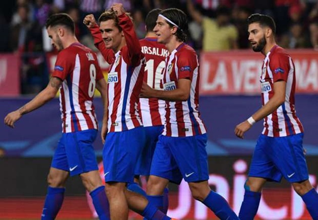 Griezmann lập cú đúp, Atletico vượt qua Rostov đầy kịch tính