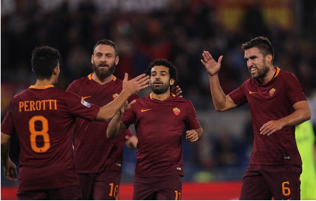 Salah lập hat-trick, Roma đè bẹp Bologna