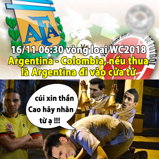 Ảnh chế: Messi hạ mình cầu xin Falcao nương tay, Suarez xém chút bị Klopp vùi dập tài năng