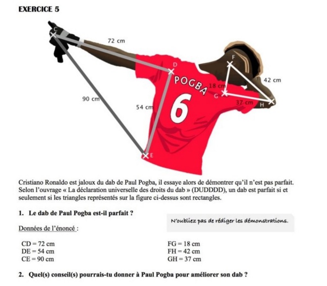Choáng với đề thi toán về Paul Pogba