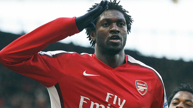 Ảnh bài viết Adebayor thời còn khoác áo Pháo thủ