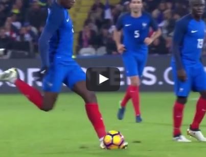 Pha chuyền bóng siêu ảo của Paul Pogba trong trận Pháp - Bờ Biển Ngà