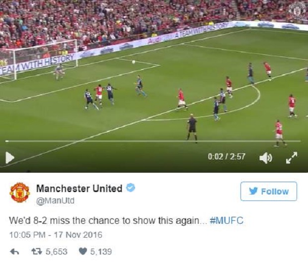 Man United troll Arsenal trước thềm đại chiến