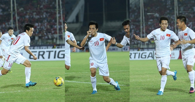 "Xé lưới" Myanmar, Văn Quyết ăn mừng như Raul Gonzalez