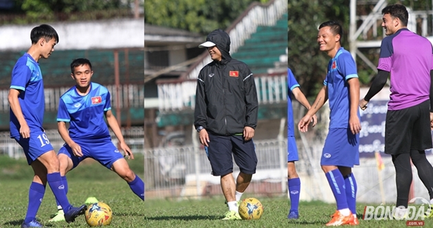 Ảnh bài viết Tuyển Việt Nam tươi như hoa trên sân tập trước ngày "đại chiến" với Malaysia