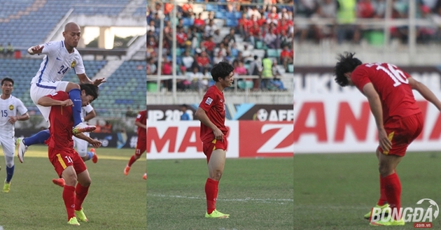 Ảnh bài viết Cầu thủ Malaysia đạp đùi, kẹp cổ chơi xấu Công Phượng