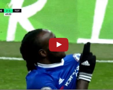 Victor Moses bùng nổ trong trận Chelsea 2-1 Tottenham