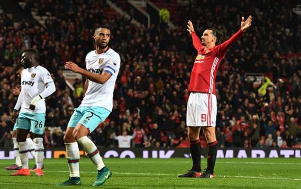 Bị chê sút kém, Man Utd 'nã' tới 4 bàn vào lưới West Ham