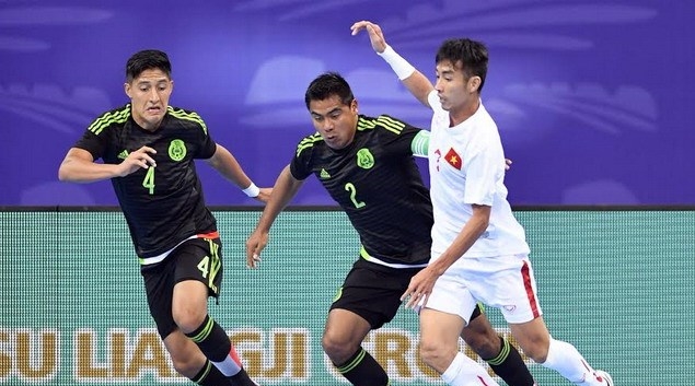 Ảnh bài viết Tuyển Futsal Việt Nam ngược dòng thắng nghẹt thở trước Mexico