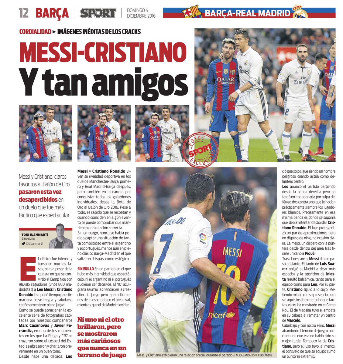 Sau tất cả, Messi và Ronaldo vẫn yêu quí nhau