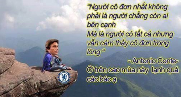 Ảnh chế: “Người đặc biệt” dụng binh như thần; “Độc cô cầu bại” Conte mong được thua sấp mặt