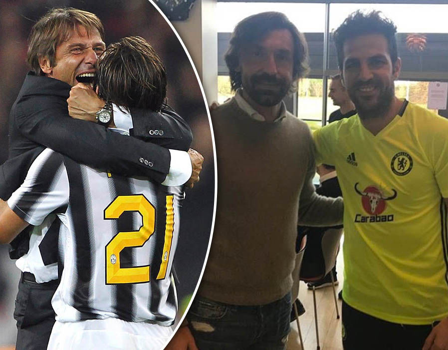 Andrea Pirlo xuất hiện bất ngờ trên sân tập Chelsea