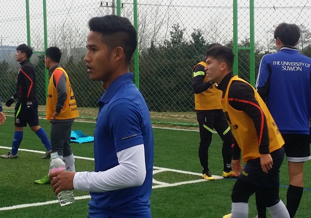 Ảnh bài viết Đức Lương chia sẻ về việc tập luyện ở đội bóng Hàn Quốc