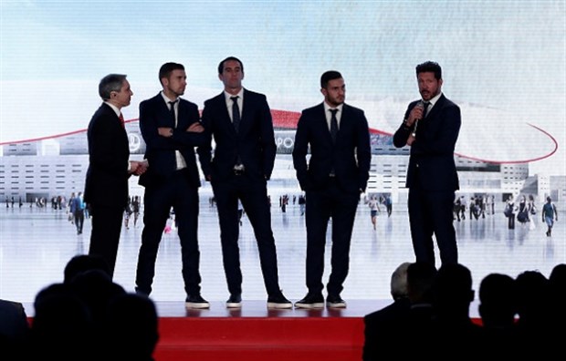 Buổi lễ công bố kế hoạch thay sân, thay Logo của Atletico Madrid