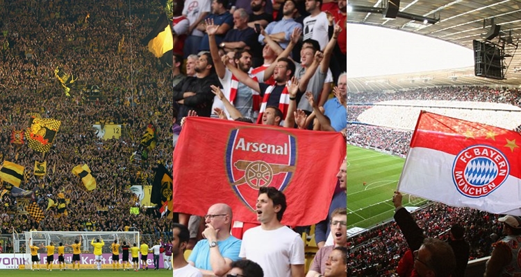 20 CLB có tỷ lệ lấp đầy khán đài tốt nhất châu Âu: Choáng với Bayern, Dortmund
