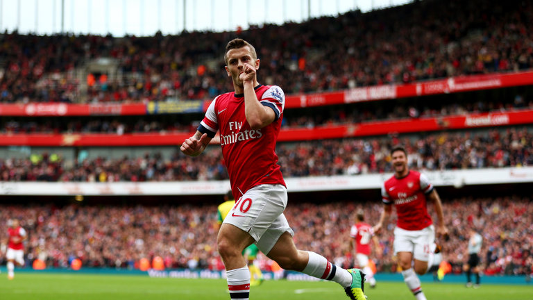 Ảnh bài viết Jack Wilshere thời còn tung hoành Arsenal