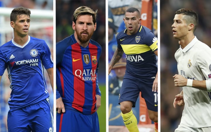 10 siêu sao hưởng lương cao nhất thế giới: Pogba "hít khói" Oscar, Tevez