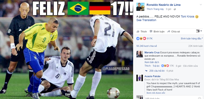 Rô béo ra mặt trừng trị Kroos bằng 1 bức ảnh
