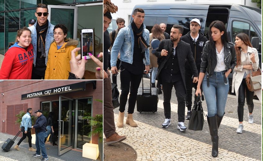 Tranh thủ ngày nghỉ Ronaldo và bạn gái về quê thăm khách sạn CR7