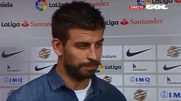 Barca thua tức tửi, Pique trút giận lên trọng tài