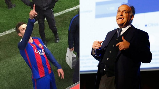 Chủ tịch La Liga 'xuống nước' với Pique và Barca
