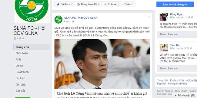 Fan xứ Nghệ "khẩu chiến" vì... Công Vinh