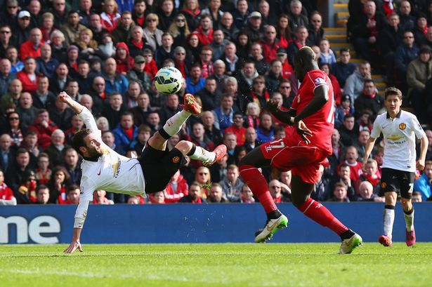 Ảnh bài viết Siêu phẩm 'xe đạp chổng ngược' của Juan Mata vs Liverpool