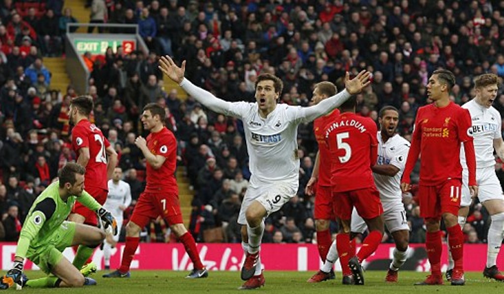 Ảnh bài viết Swansea quật ngã Liverpool trong hiệp 2 siêu kịch tính