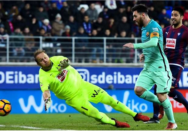 Đồng loạt nổ súng, MSN dễ dàng nhấn chìm Eibar trên sân khách