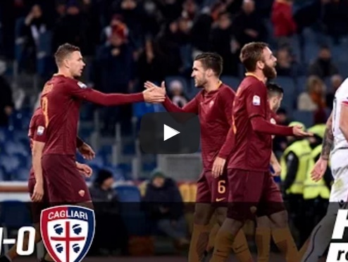Roma 1 - 0 Cagliari (vòng 21 Serie A)