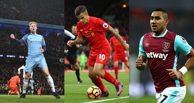 20 cầu thủ tạo ra cơ hội nhiều hơn Coutinho: Payet bỏ xa Oezil