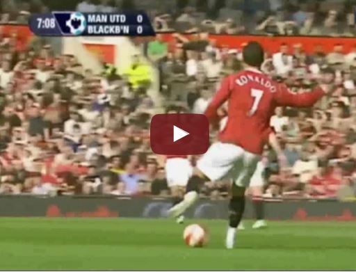 Ảnh bài viết Cristiano Ronaldo biểu diễn tuyệt kĩ vs Blackburn