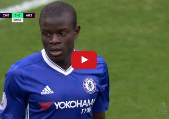 Ảnh bài viết N'Golo Kante chơi cực hay trong trận Chelsea 3-1 Arsenal
