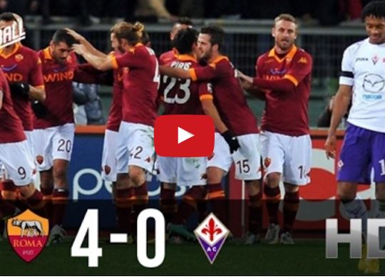 AS Roma 4 - 0 Fiorentina (vòng 23 Serie A)