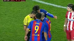 Ảnh bài viết Tình huống dẫn đến chiếc thẻ đỏ của Suarez vs Atletico