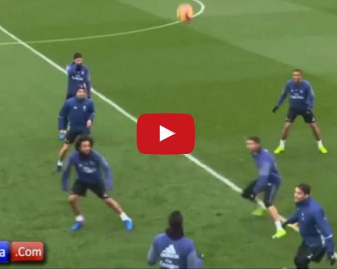 Ảnh bài viết Cristiano Ronaldo và Marcelo bị đồng đội 'hành hạ' trong bài tập 'đá ma'