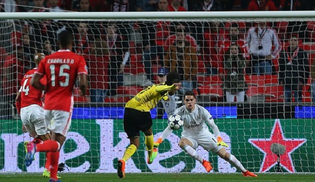 TRỰC TIẾP Benfica 1-0 Dortmund: Tội đồ Aubameyang sút hỏng phạt đền (Kết thúc)