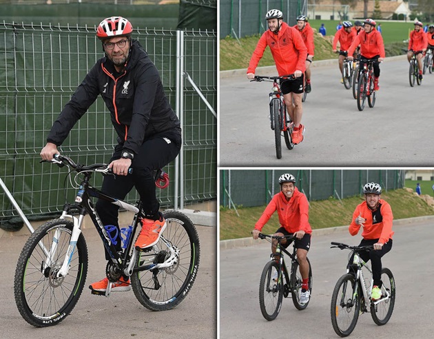 Ảnh bài viết Thầy trò Jurgen Klopp rủ nhau đạp xe trong chuyến tập huấn ở Tây Ban Nha