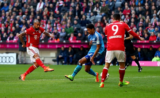 Ảnh bài viết Chùm ảnh: "Thảm sát" Hamburg, Bayern vô đối ở Bundesliga