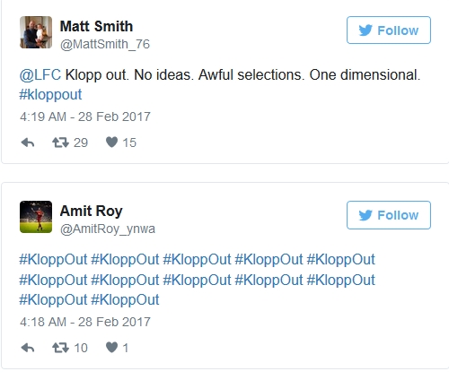 Ảnh bài viết CĐV Liverpool giận dữ, đòi sa thải Klopp