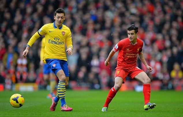 Ảnh bài viết Coutinho vs Ozil hâm nóng đại chiến Liverpool vs Arsenal