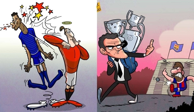 Hí họa 'thiên thần' Ibra vô tình giật cùi chỏ vào mặt đối thủ