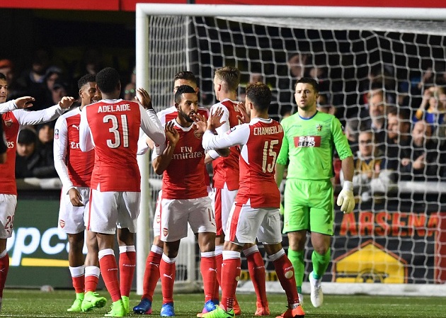 00h30 ngày 12/03, Arsenal vs Lincoln City: Pháo thủ trút giận