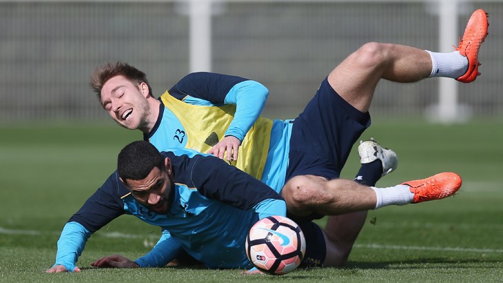 Chùm ảnh: Tích cực trên sân tập, Tottenham quyết giành vé vào bán kết cúp FA