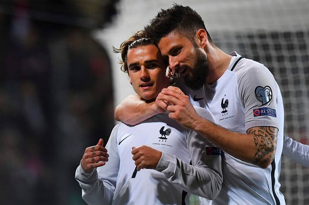 Ảnh bài viết Chùm ảnh: Song sát Giroud - Griezmann hành hạ Luxembourg